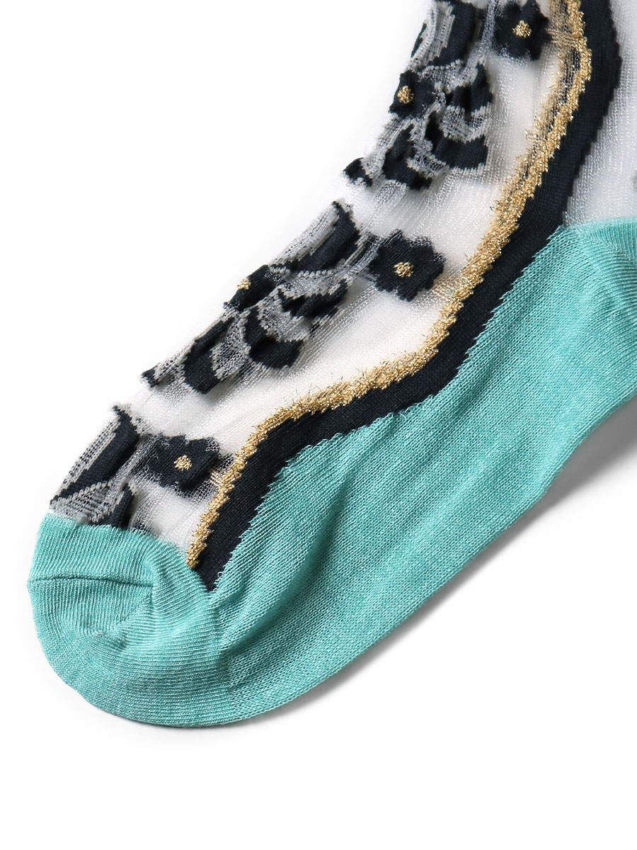 200本 ムーランキルト柄 シースルーソックス | KAPITAL