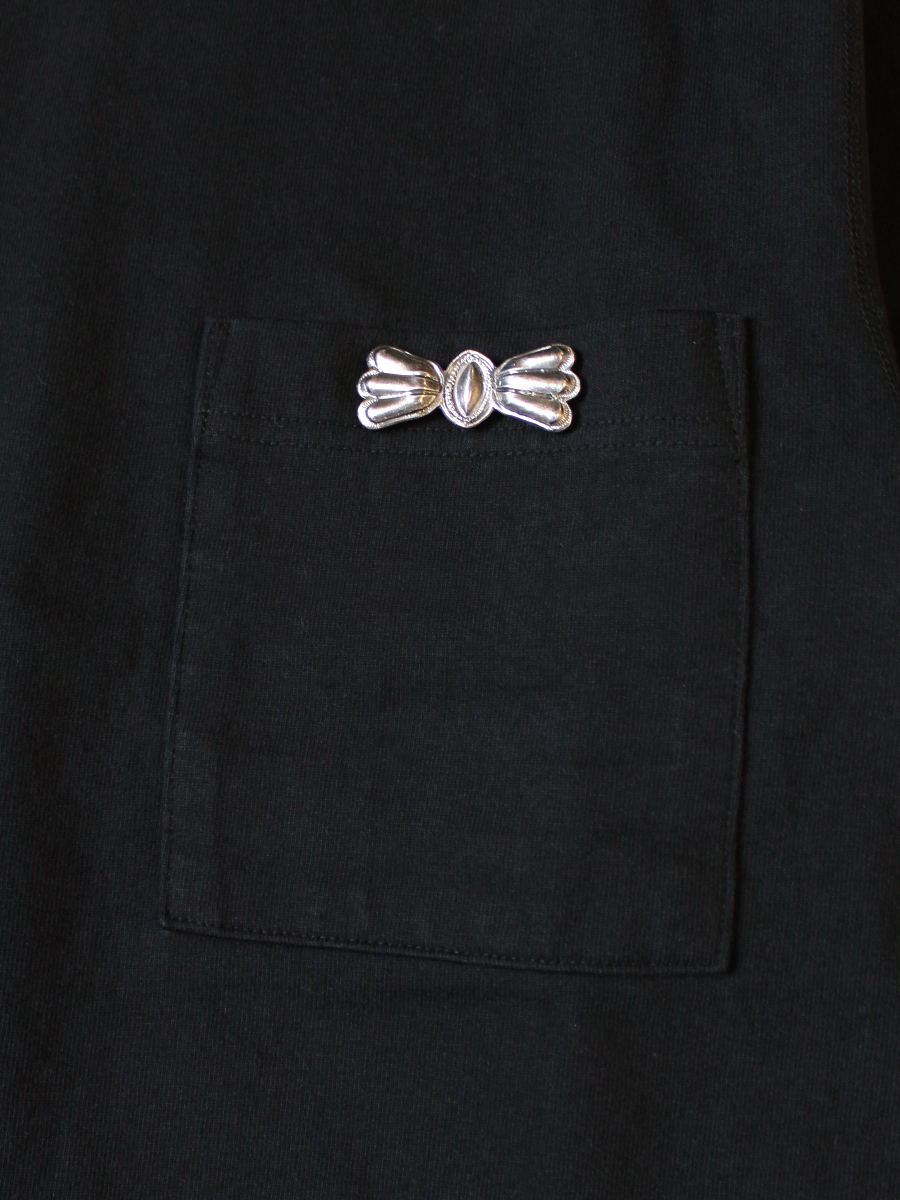 16/-度詰め天竺 クルーポケロンT(コンチョベルトスリーブ) | KAPITAL