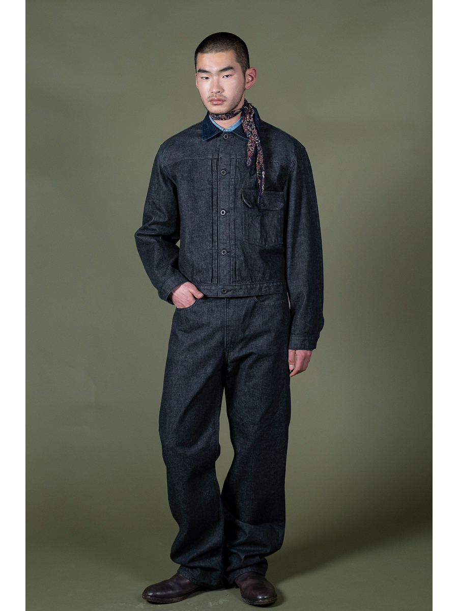 14ozブラックデニム 1ST JKT | KAPITAL