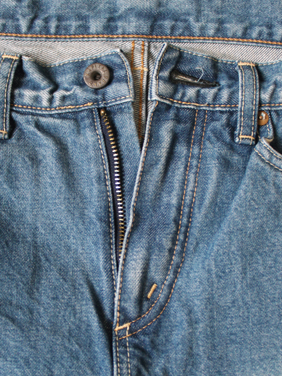 14ozデニム 5P APRON-SKOUSER フレア(加工) | KAPITAL