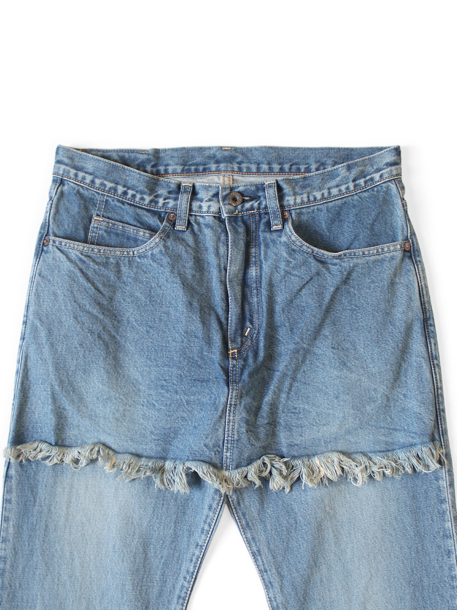 KAPITAL 14ozデニム 5P APRON-SKOUSER ブーツカット 14ozデニム 5P APRON-SKOUSER ブーツカット(加工) | KAPITAL