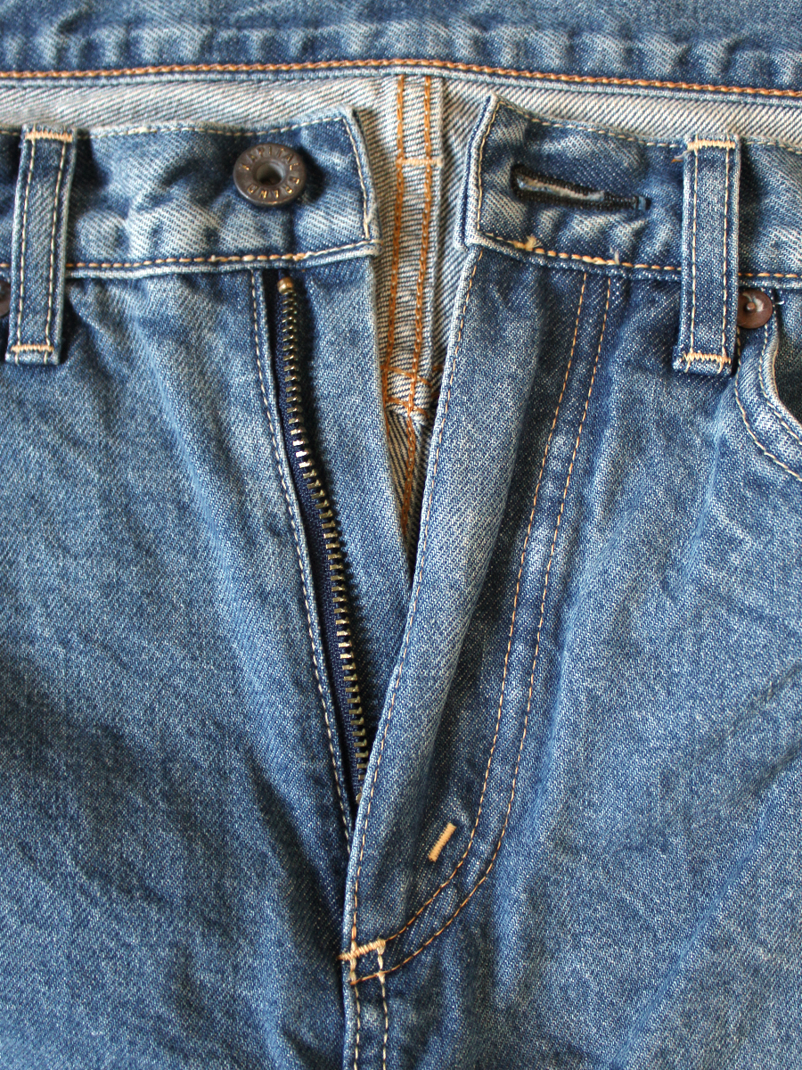 14ozデニム 5P APRON-SKOUSER ブーツカット(加工) | KAPITAL