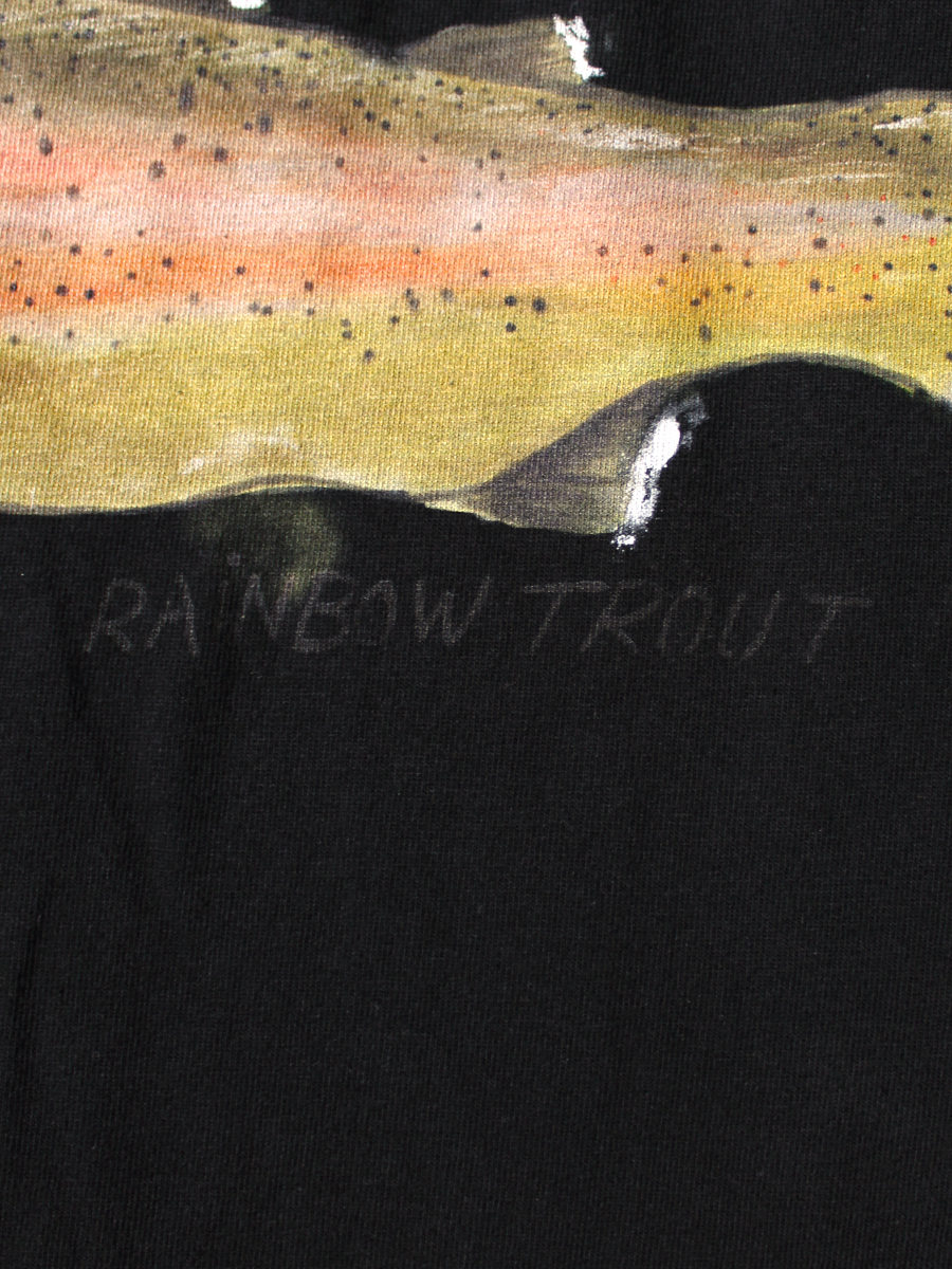 20/-天竺 クロップドT(トラウト1匹PECKISH RAINBOWYpt) | KAPITAL