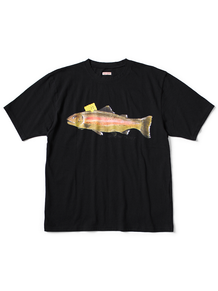 20/-天竺 クルーT(トラウト1匹PECKISH RAINBOWYpt) | KAPITAL