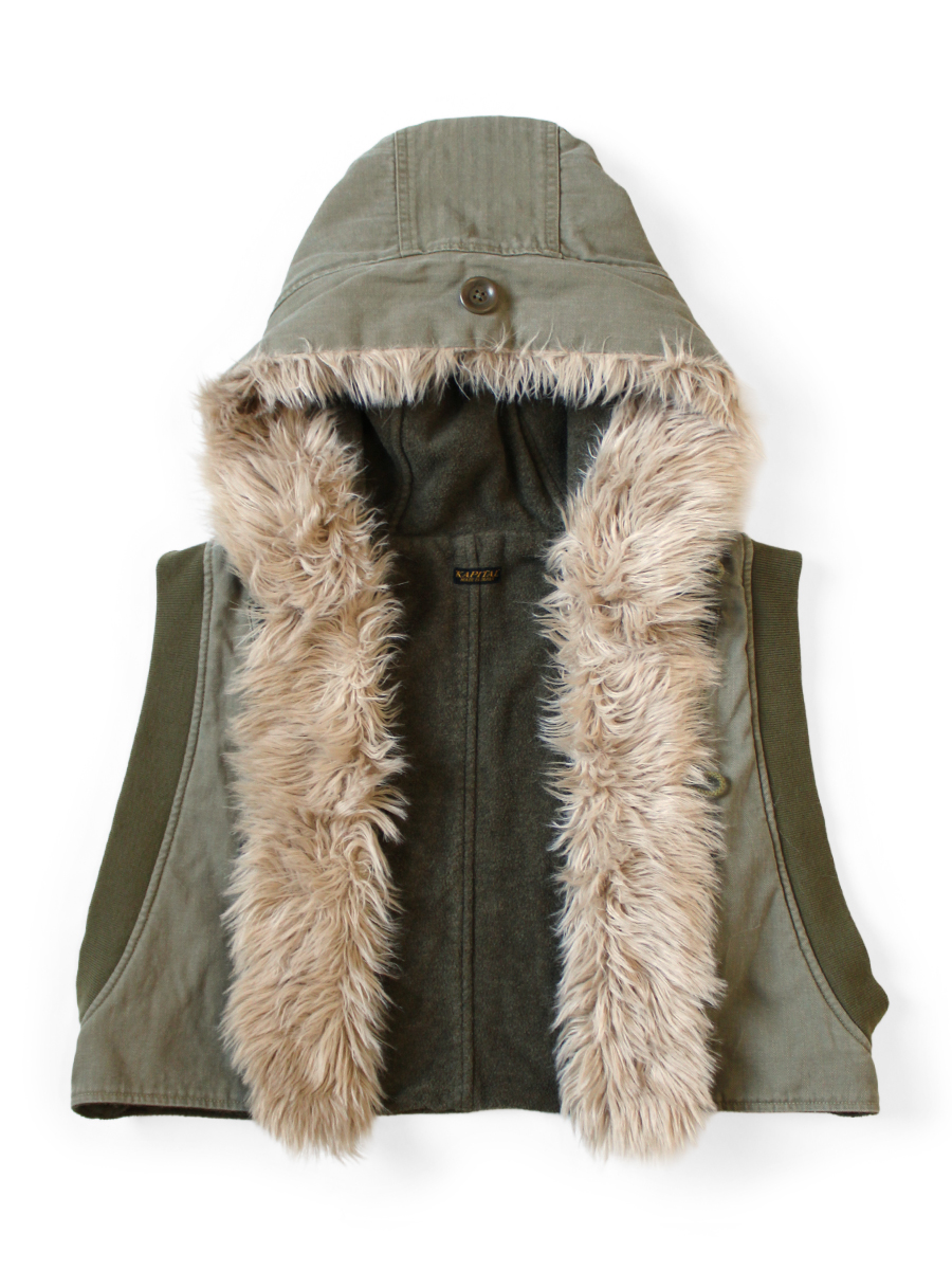 ヘリンボン リングコートライニングフーディー | KAPITAL