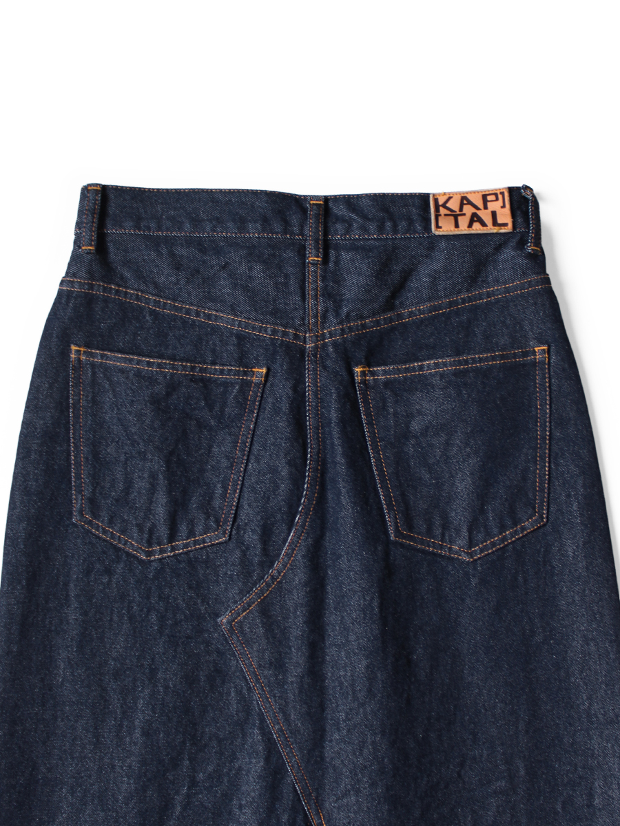 KAPITAL デニムロングスカート KAPITAL]13ozデニムハイウエストマキシスカート - TAKE FIVE