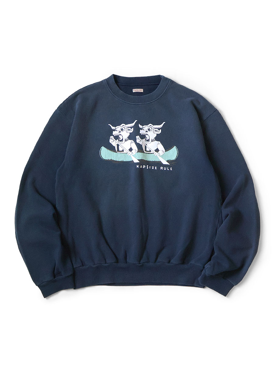 KAPITALキュロット KAPITAL - 裏毛 クルースウェット（`L`LONGHORNpt） - BLUE NEON