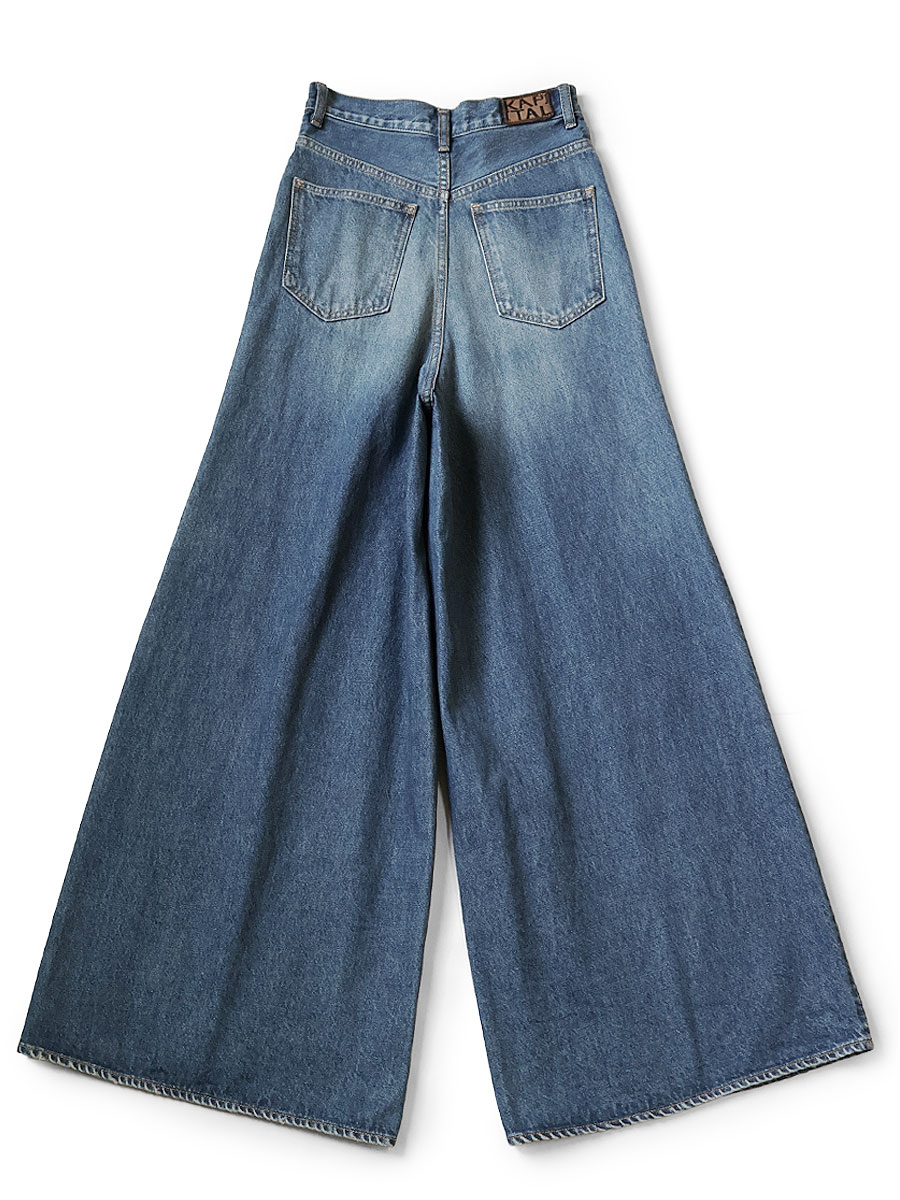 14ozデニム 5P SKITTLEバギーパンツ（加工） | KAPITAL