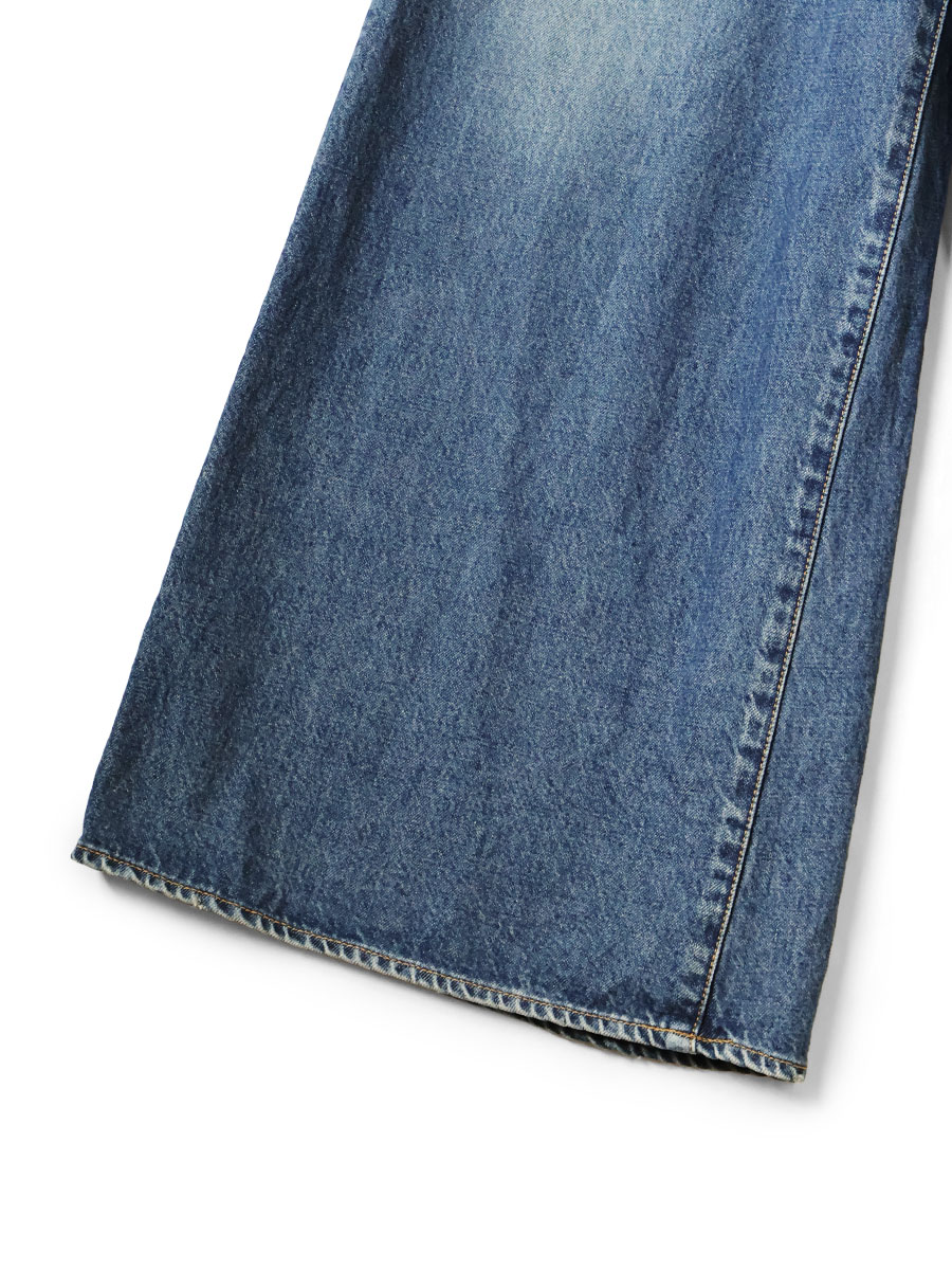 14ozデニム 5P SKITTLEバギーパンツ（加工） | KAPITAL