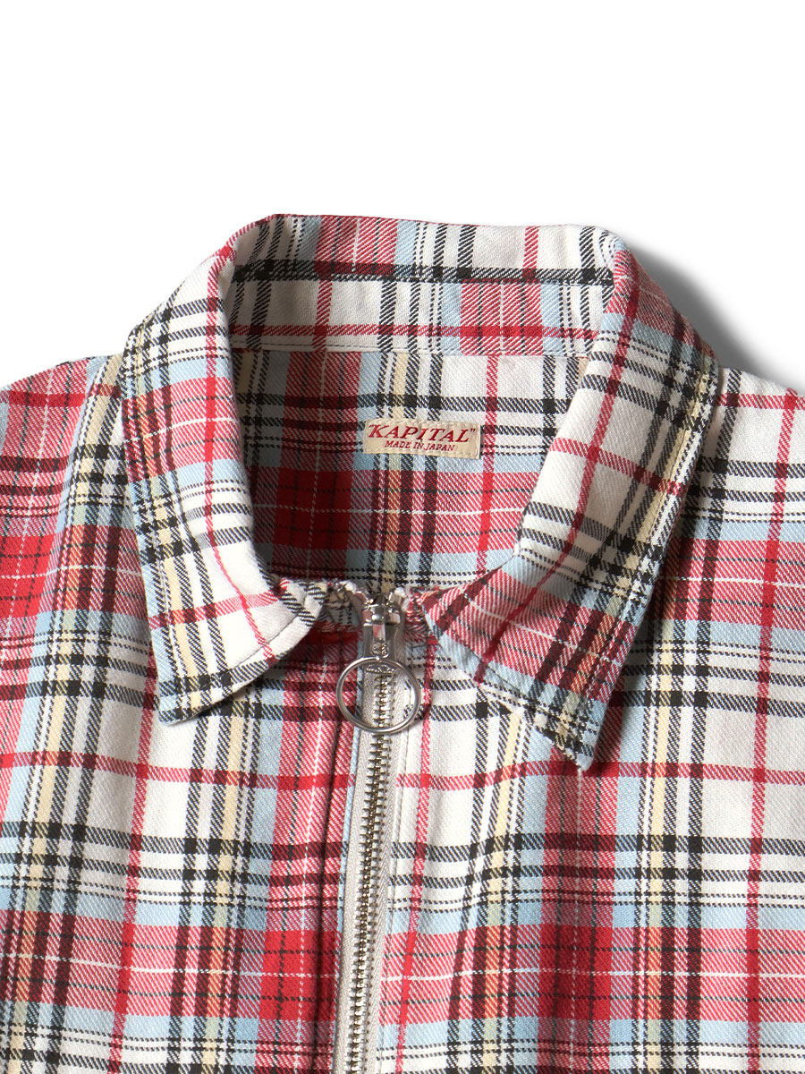 Columbia-check ドリズラーワークシャツ | KAPITAL