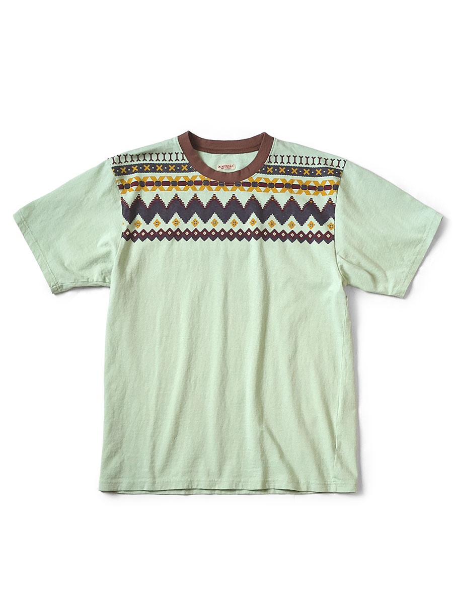 Kapital 天竺 リンガーT size3 ミンジ着用 特価 20/-天竺 リンガーT（パウワウpt） | KAPITAL