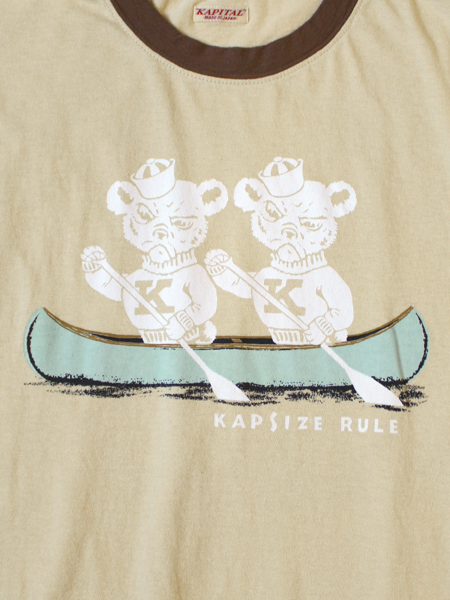 kapital リンガーTシャツ　熊 20/-天竺 リンガーT(`K`BEARpt) | KAPITAL