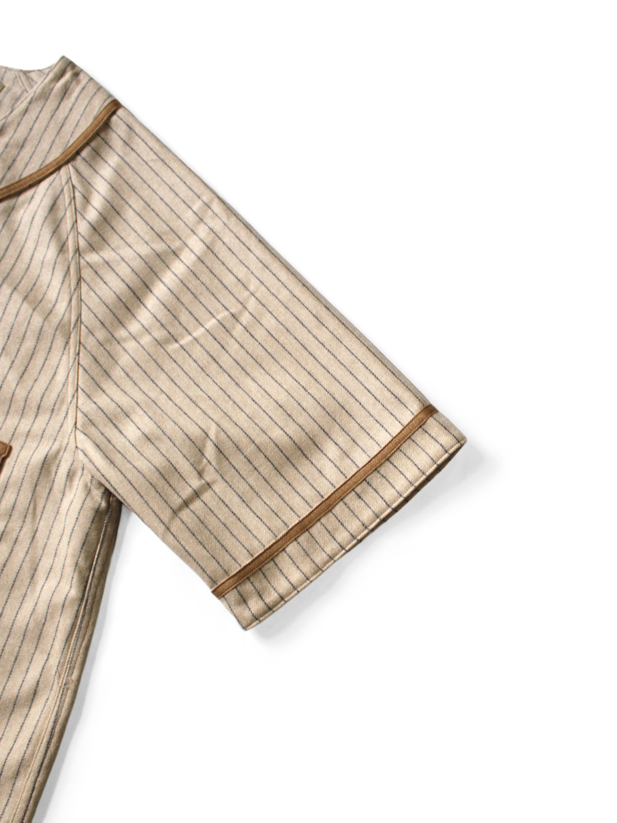 ウールストライプ(細) GREAT WOMEN ベースボールシャツ | KAPITAL