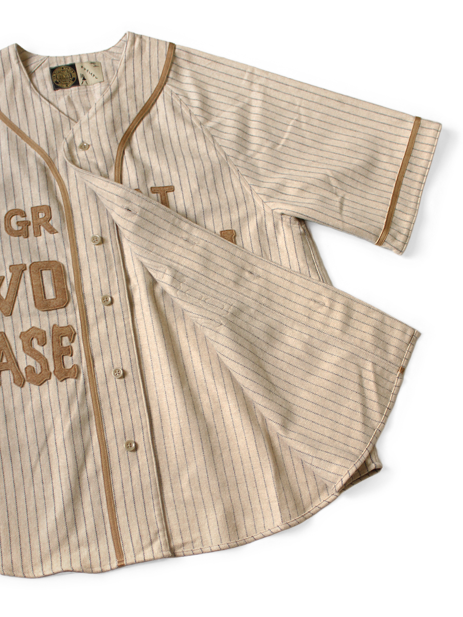 SLIMBOY ベースボールクオーツ ウールストライプ(細) GREAT WOMEN ベースボールシャツ | KAPITAL