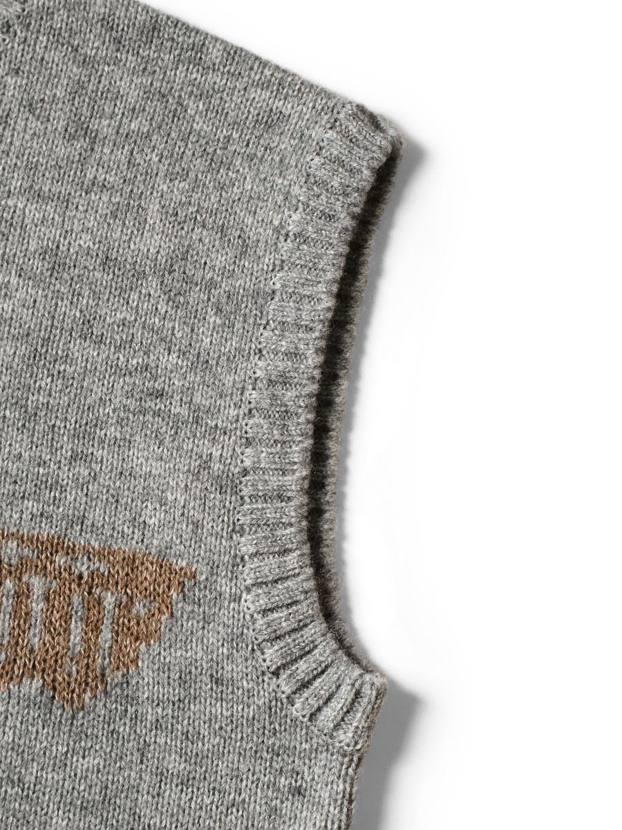 5G ウール PECKISHトーテムポール ベスト | KAPITAL