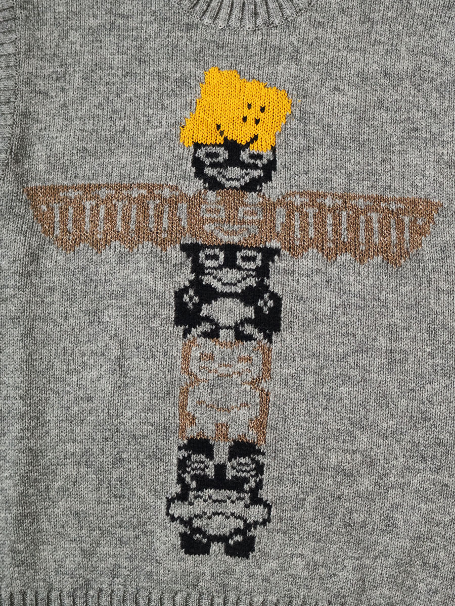 5G ウール PECKISHトーテムポール ベスト | KAPITAL