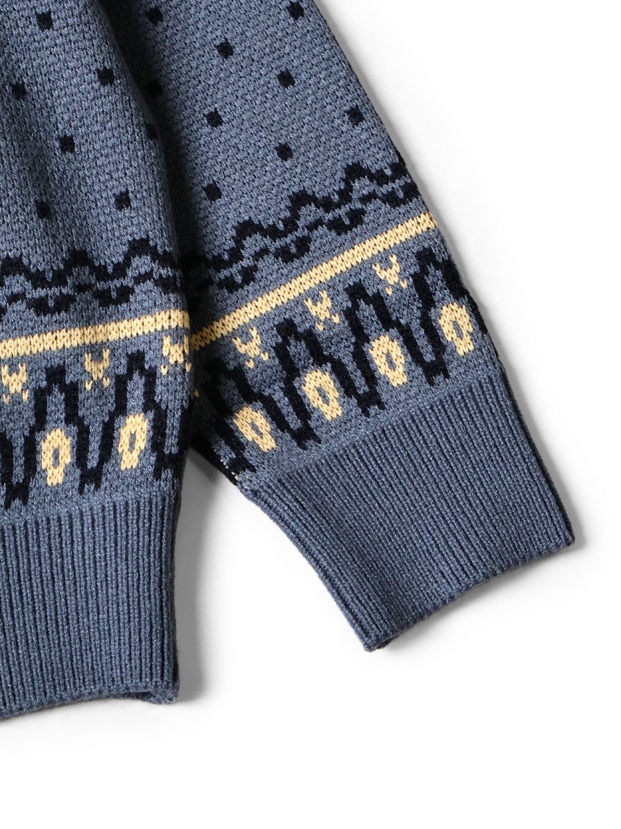 8G フェアアイルクルーセーター（カヌー） | KAPITAL