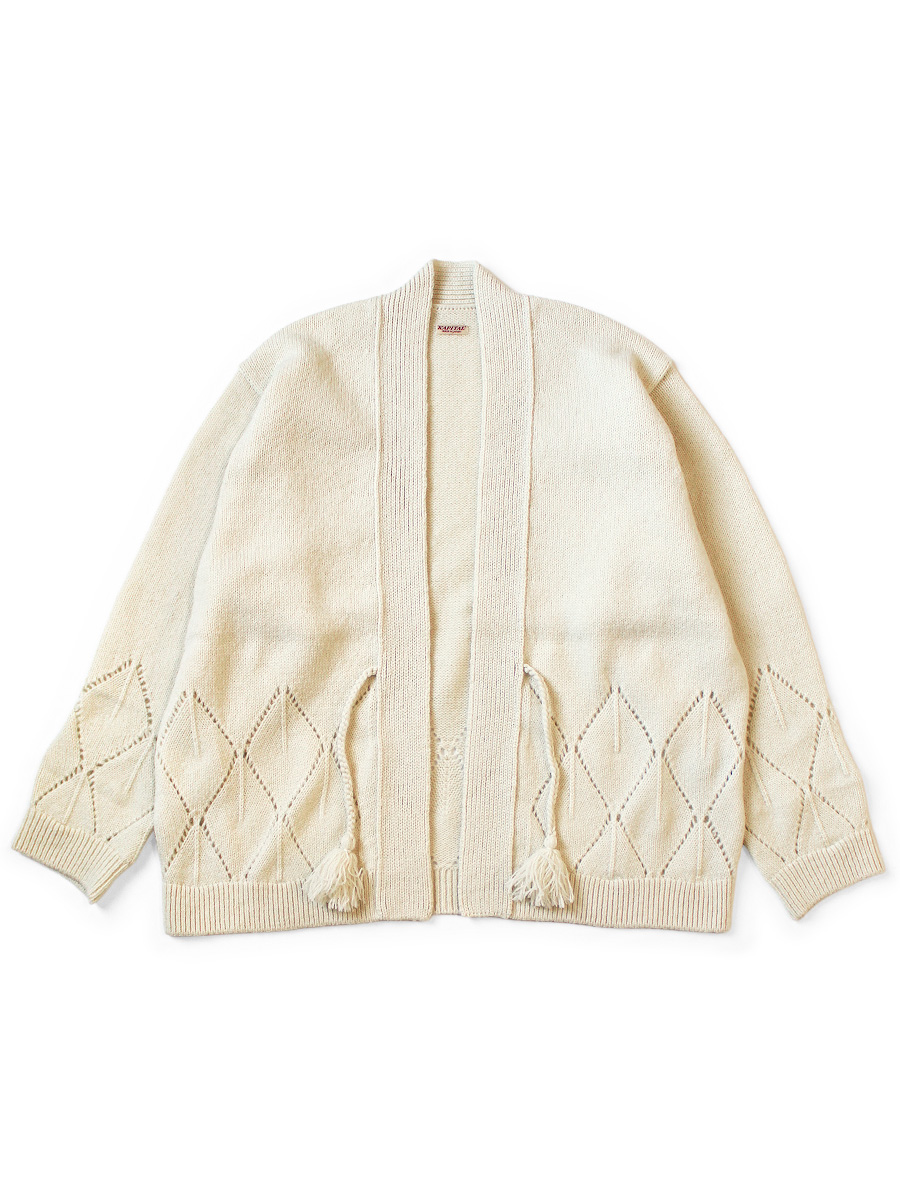 5G ウール 針抜きアーガイル柄 カーディガン | KAPITAL