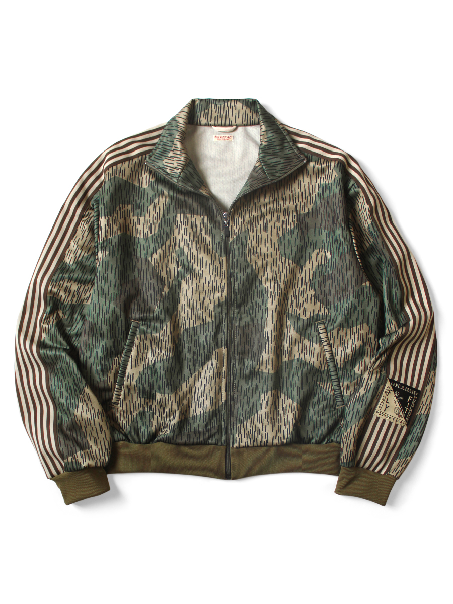 KAPITAL 迷彩柄ジャケット スムースジャージー レイン迷彩柄 トラックJKT | KAPITAL