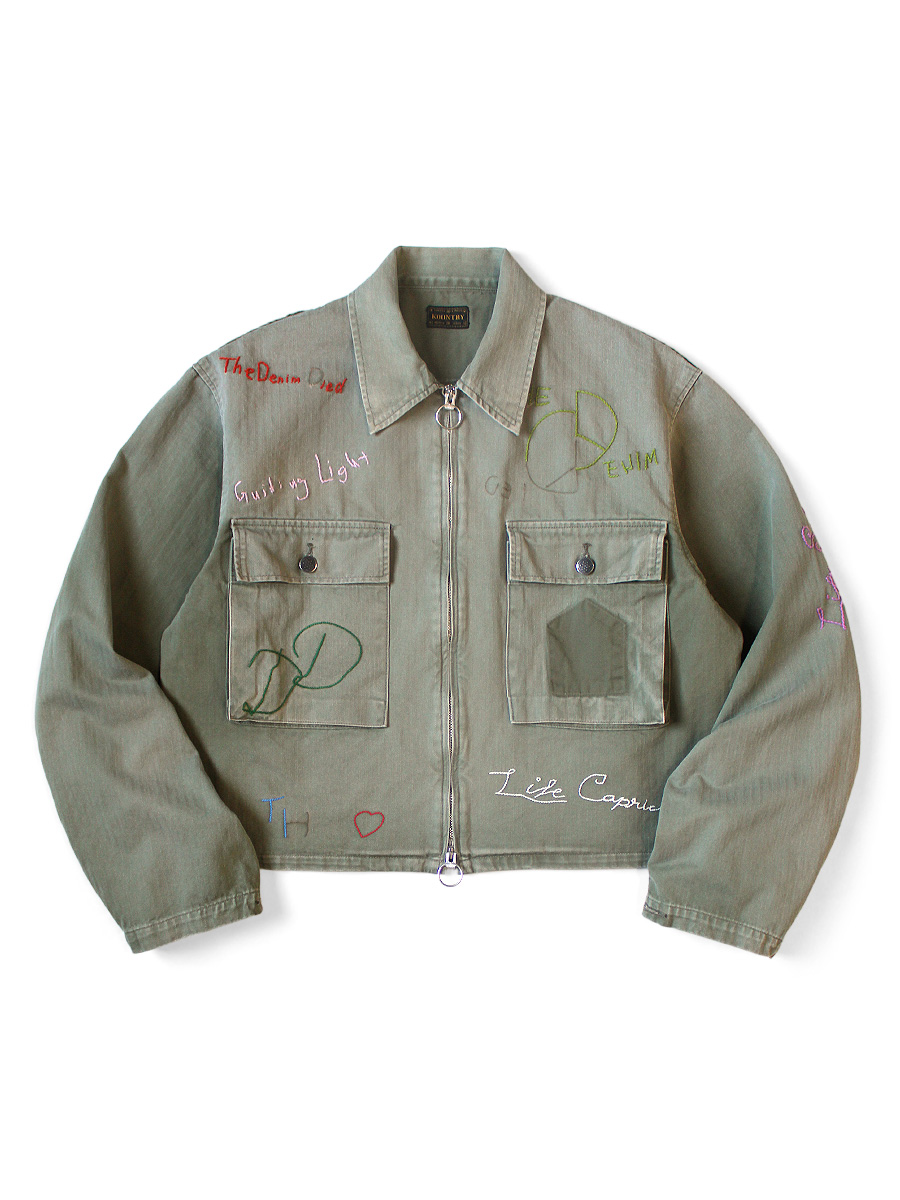 ジャケット・アウター kapital kojima factory jacket 3 green 中古・古着通販】KAPITAL (キャピタル) No.4草木染デニムジャケット