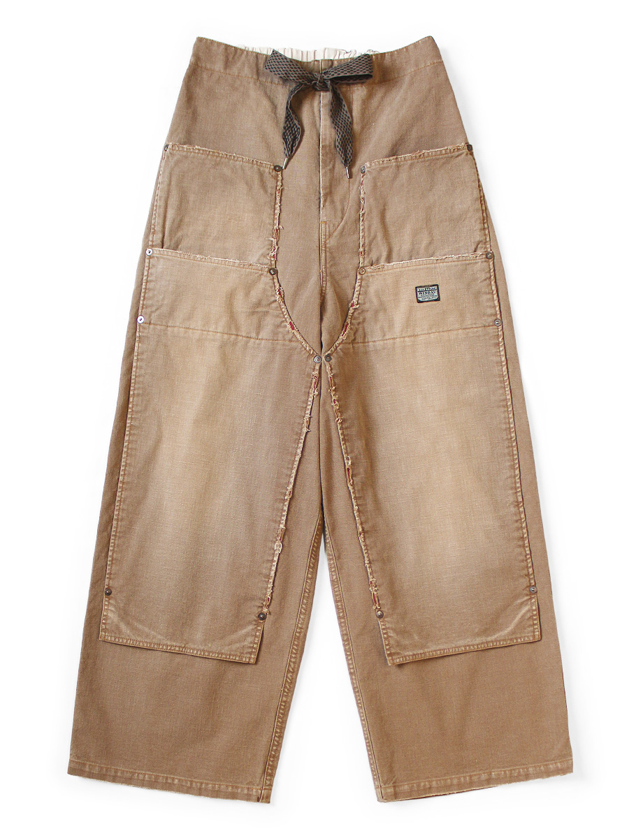 キャンバス Wニーイージーバギーパンツ(HOBOダメージド) | KAPITAL