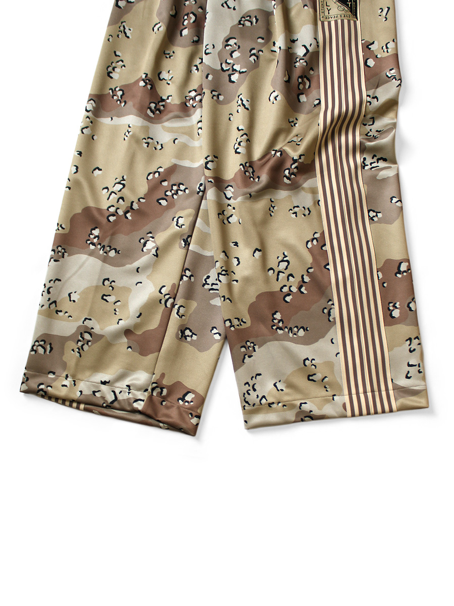 スムースジャージー チョコチップ迷彩柄 バギートラックパンツ | KAPITAL