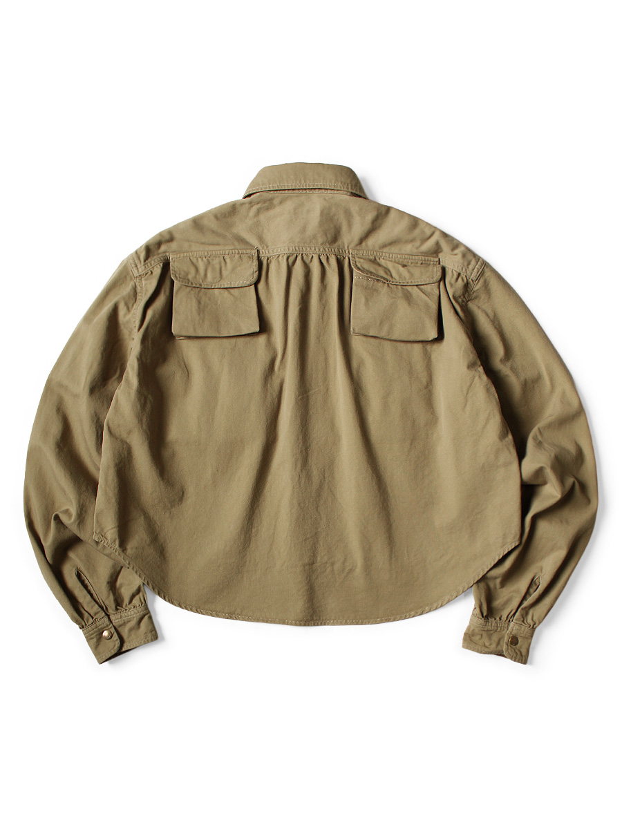 シャツチノ Nugget-pocket クロップドFish shirt | KAPITAL