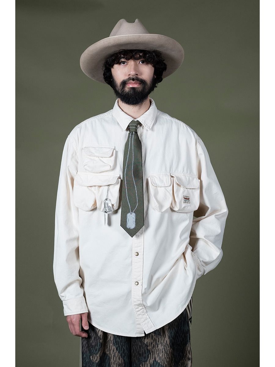 シャツチノ Nugget-pocket Fish shirt | KAPITAL