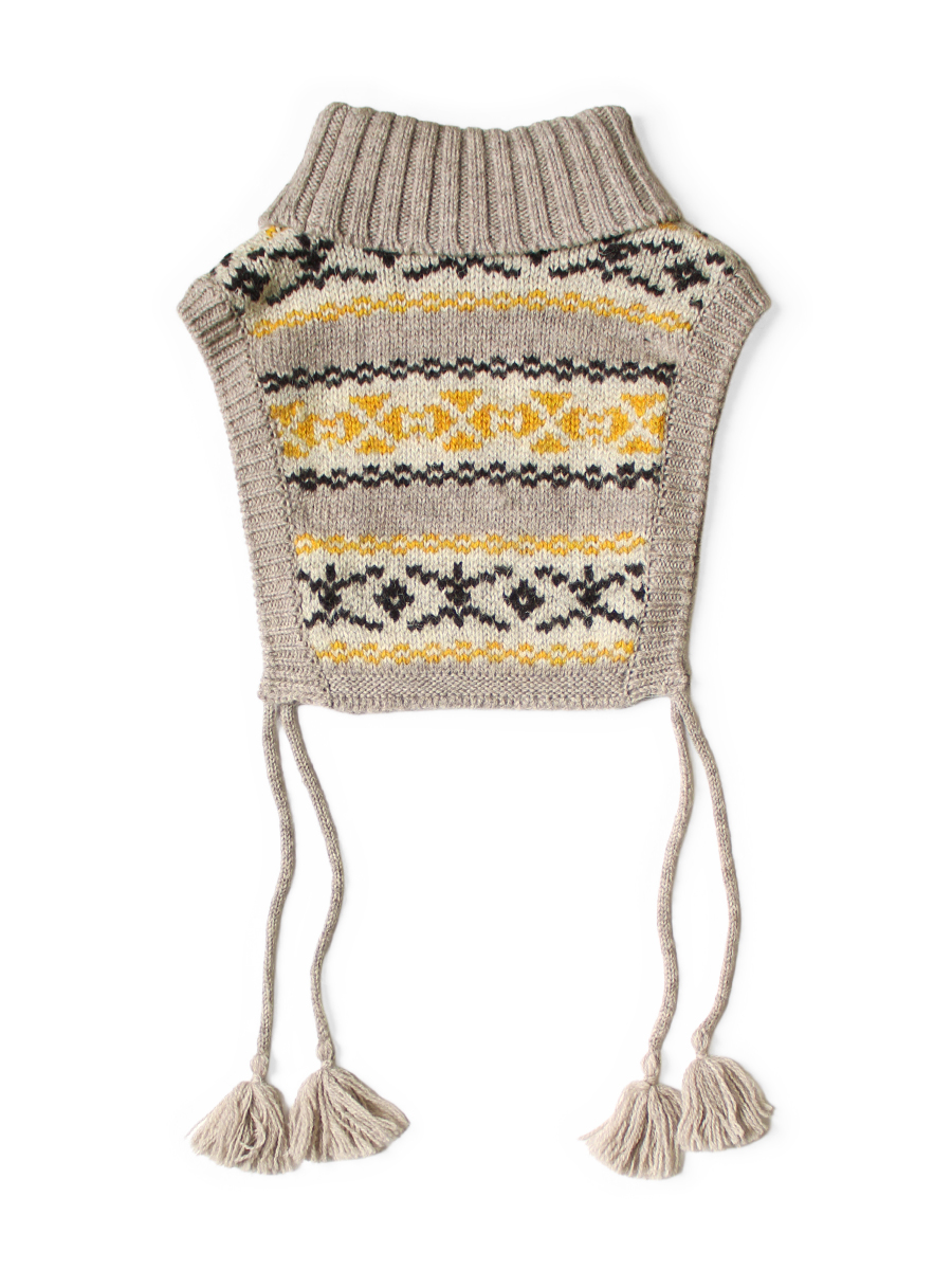 3G Yellowknifeフェアアイル ハイネックビブポンチョ | KAPITAL