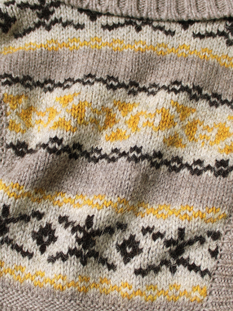 3G Yellowknifeフェアアイル ハイネックビブポンチョ | KAPITAL