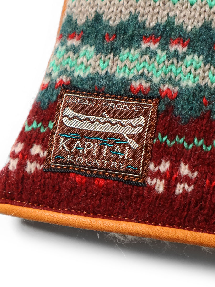 レザー×フェアアイル グローブ | KAPITAL