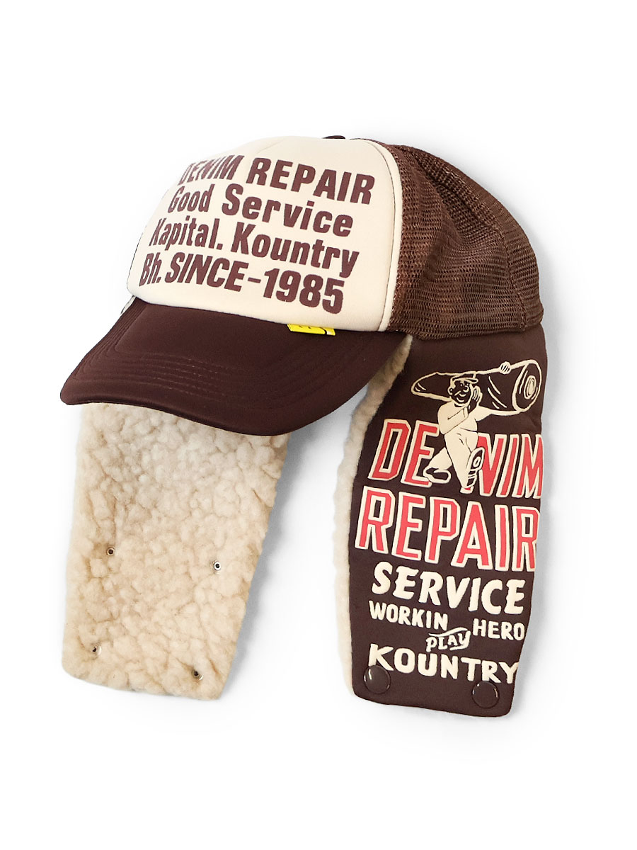 kapital DENIM REPAIR SERVICEpt トラックCAP DENIM REPAIR SERVICEpt ランバートラックCAP | KAPITAL