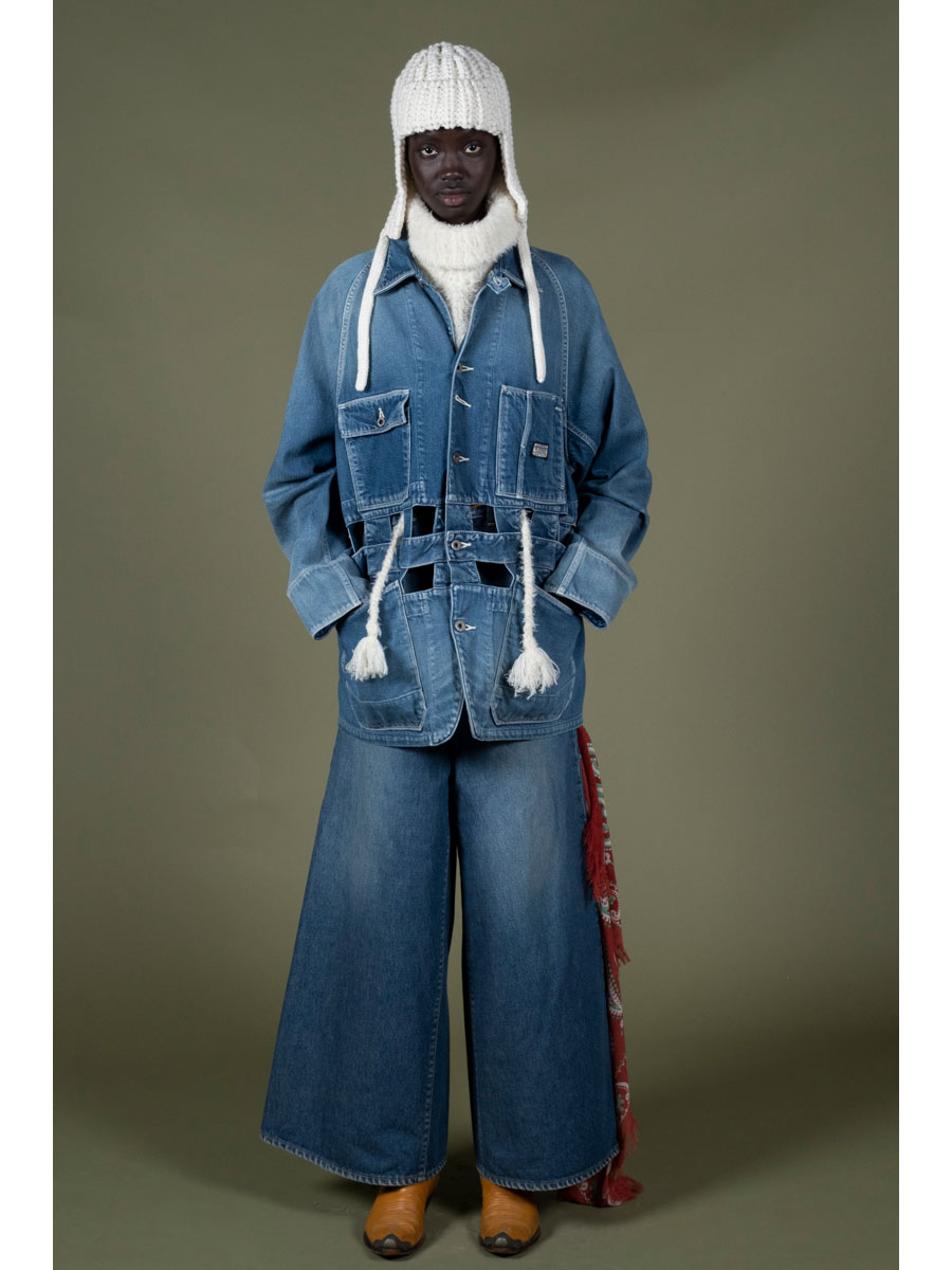 KAPITAL 5G ウール タータンチェック ゲイルCAP KAPITAL キャピタル 5G