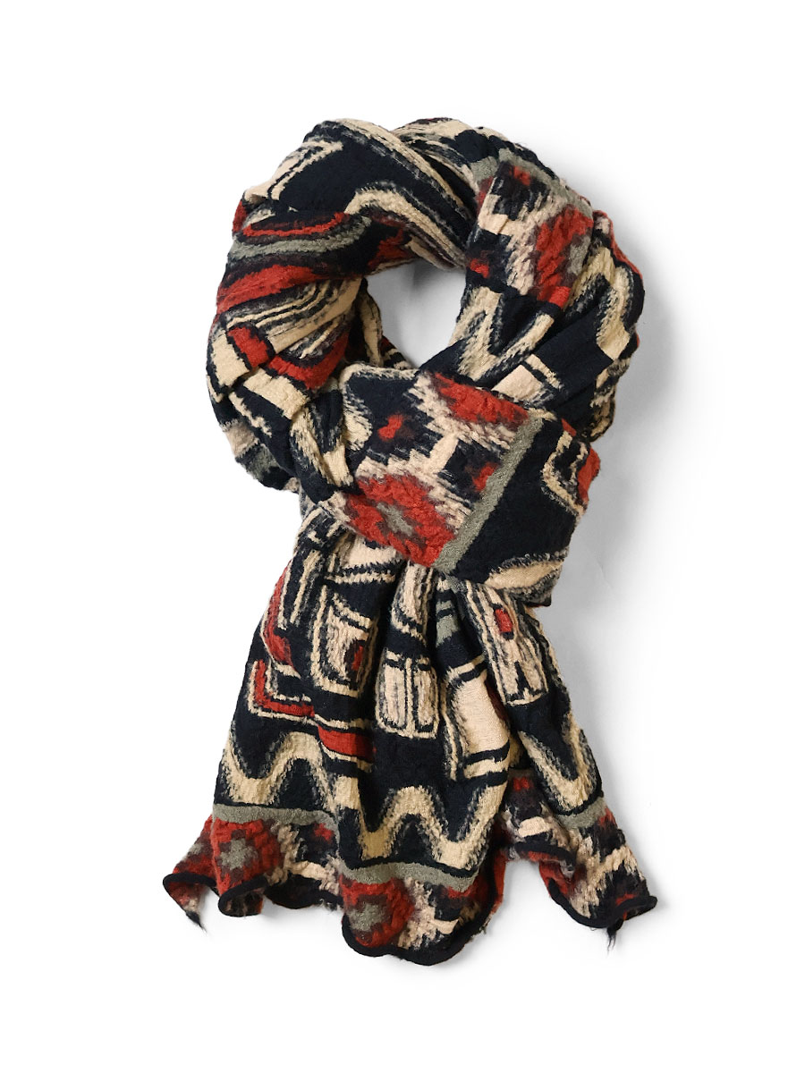 縮絨ウール Alaska-Ravenマフラー | KAPITAL