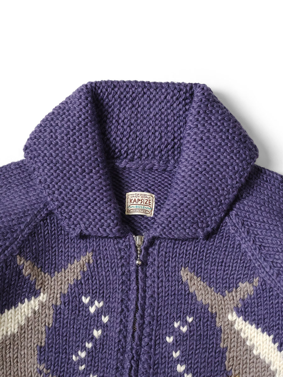 ハンドニット PECKISH TROUT ZIPカーディガン | KAPITAL