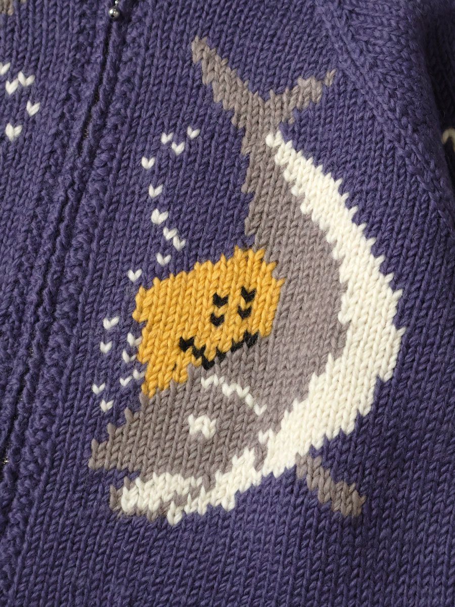 ハンドニット PECKISH TROUT ZIPカーディガン | KAPITAL