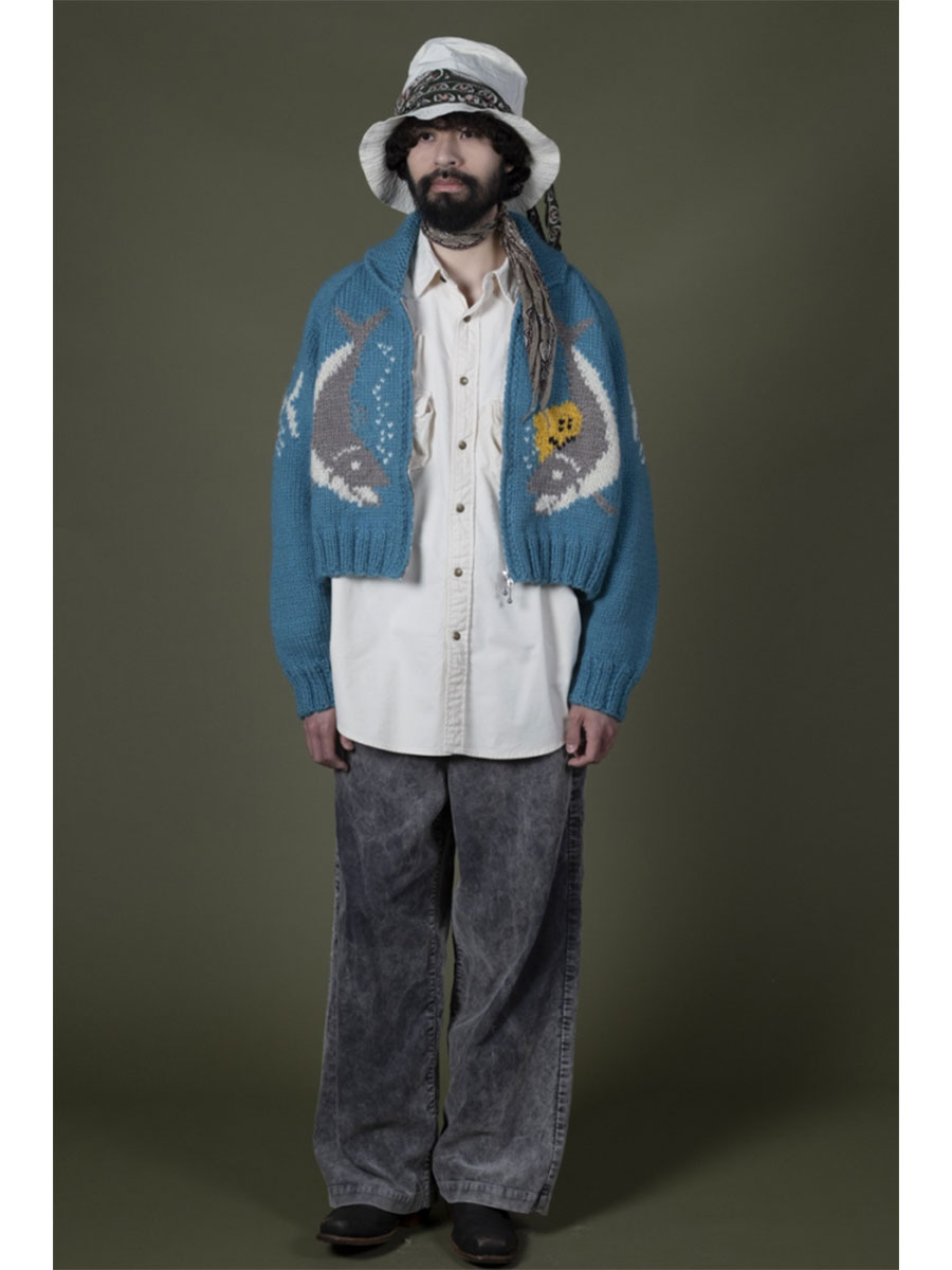 ハンドニット PECKISH TROUT ZIPボレロ | KAPITAL