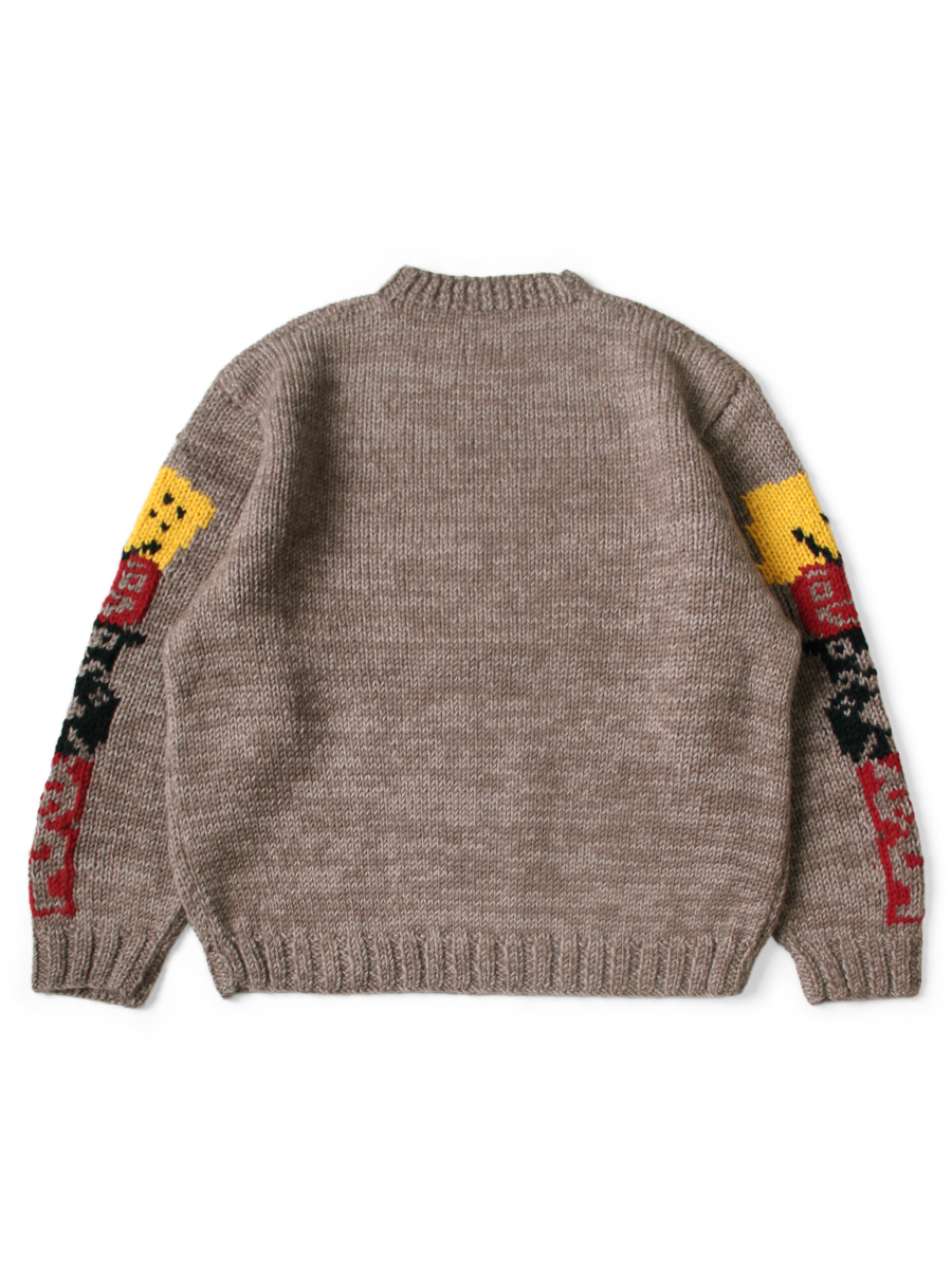 ハンドニット PECKISHトーテムポール カウチンクルーセーター | KAPITAL