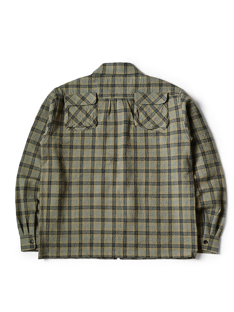 ウールチェック ZIP UP フレンドポケットボードシャツ | KAPITAL