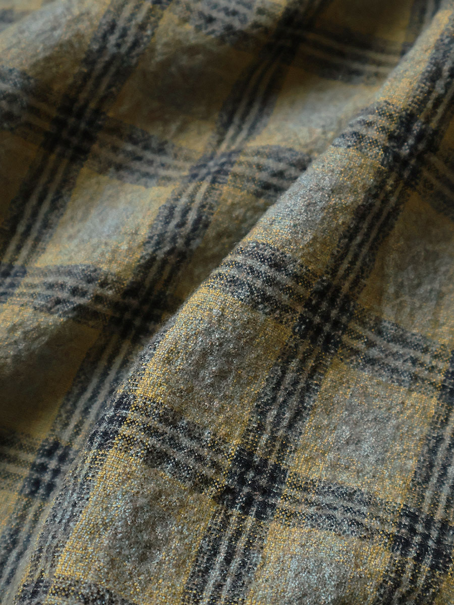 ウールチェック ZIP UP フレンドポケットボードシャツ | KAPITAL