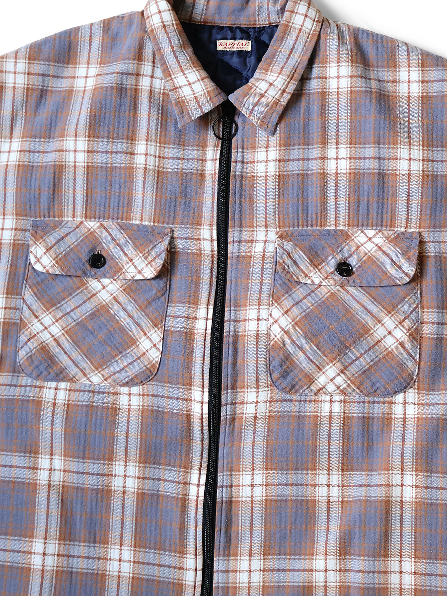 ネルチェック×キルティング ノースリーブベスト | KAPITAL