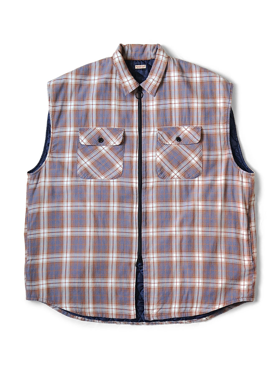 ネルチェック×キルティング ノースリーブベスト | KAPITAL