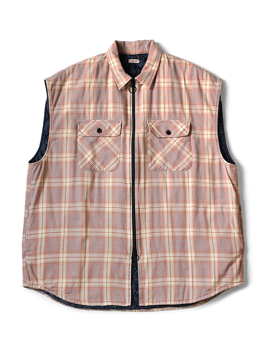 ネルチェック×キルティング ノースリーブベスト | KAPITAL