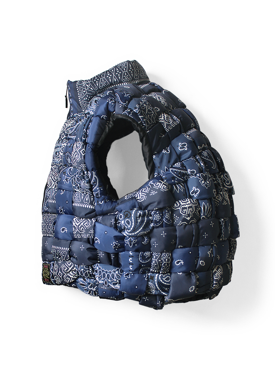 バンダナ転写ナイロン KEELウィービングベスト | KAPITAL