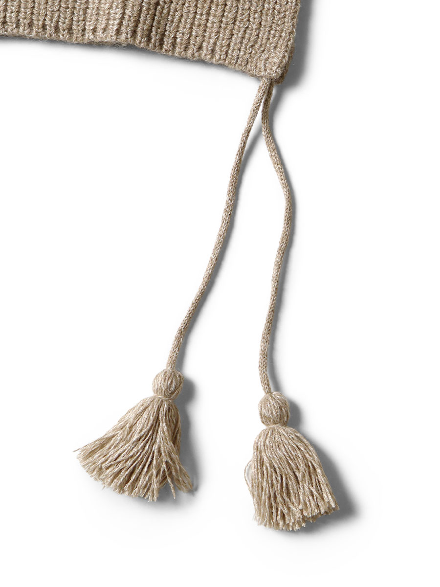 7G ウール 畦編み ハイネックビブポンチョ | KAPITAL