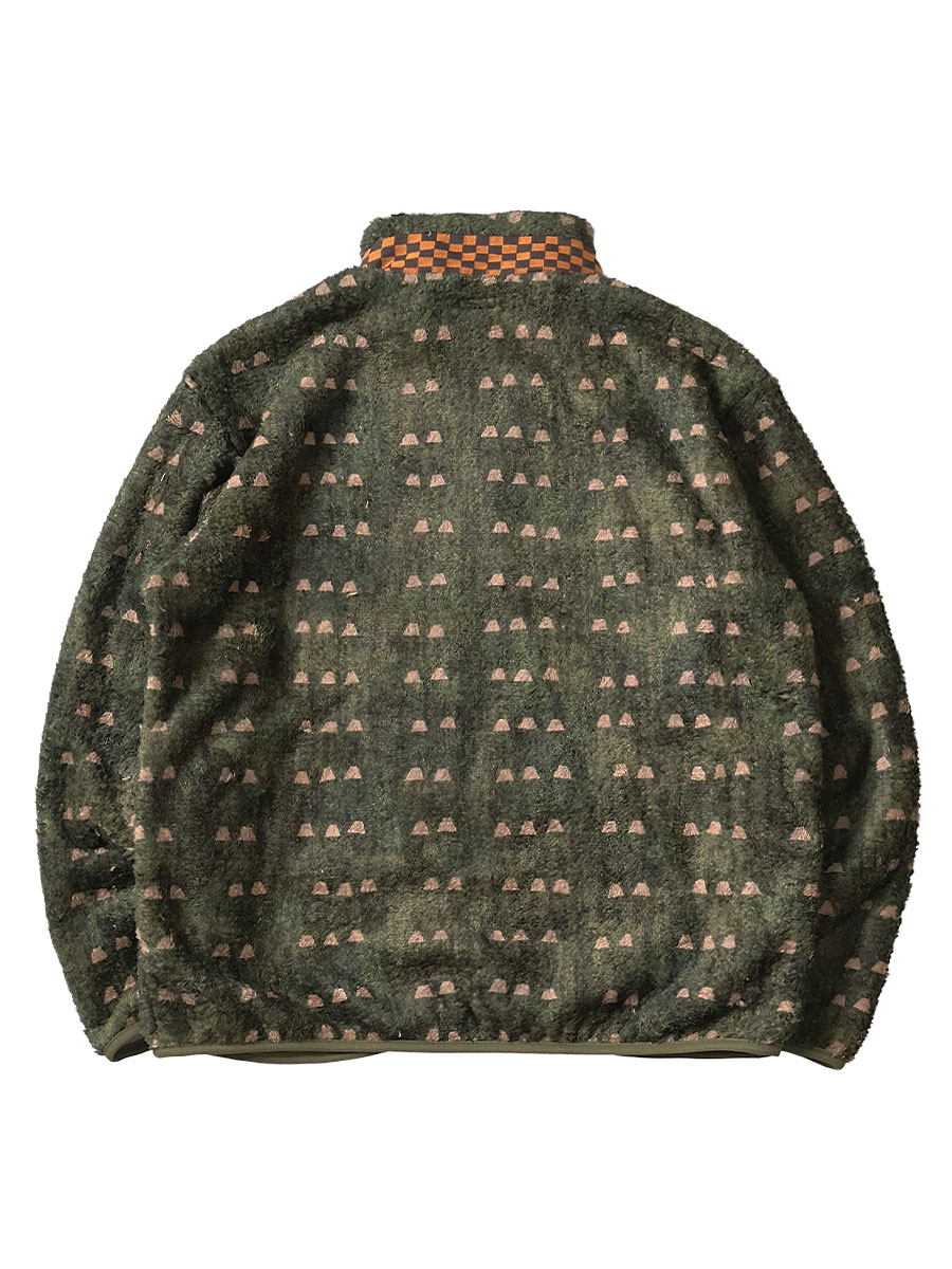 爪菖蒲柄フリース ZIPブルゾン | KAPITAL