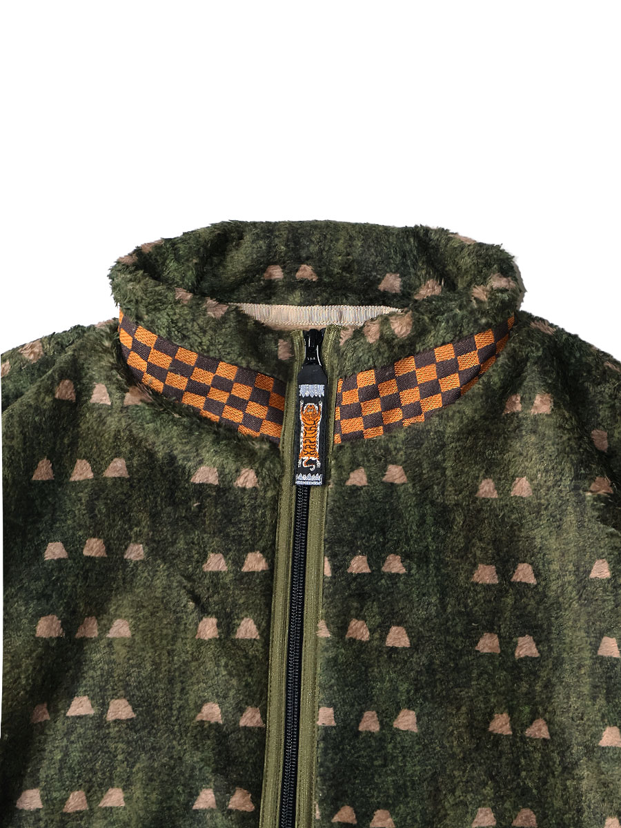 爪菖蒲柄フリース ZIPブルゾン | KAPITAL