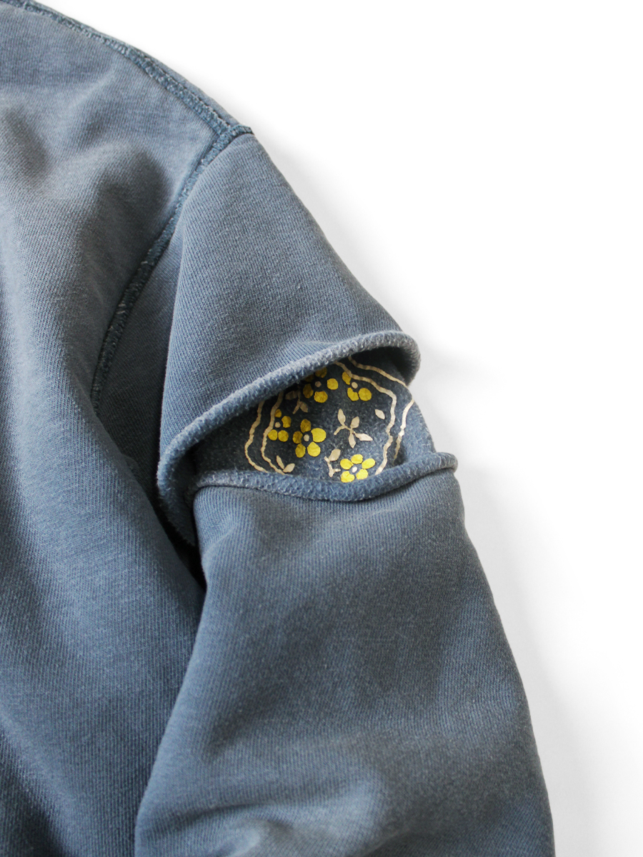 裏毛 リバーシブルエルボーリップフードスウェット(PECKISH RAINBOWYpt