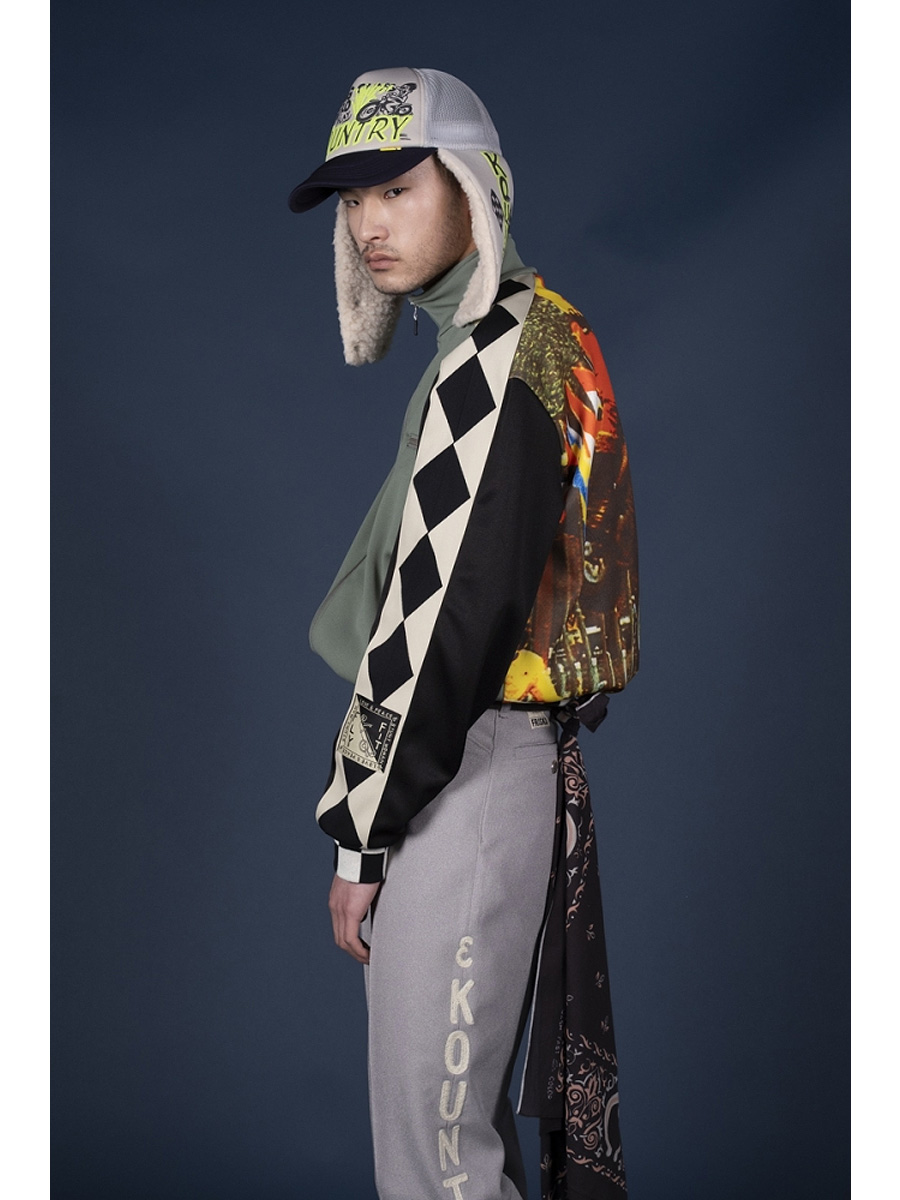 スムースジャージー カフェレーサートラックJKT(モトクロスフォトpt