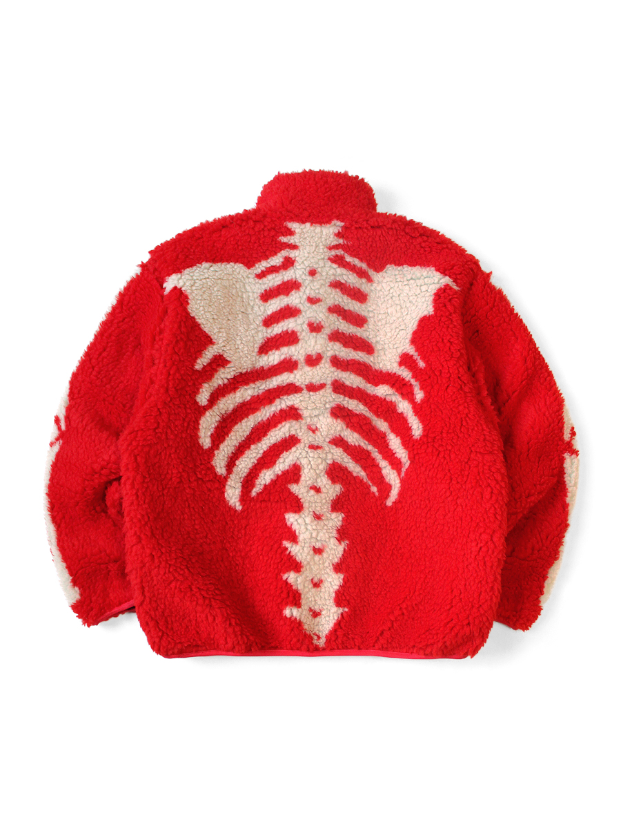 BONE柄ボアフリース リバーシブルブルゾン | KAPITAL